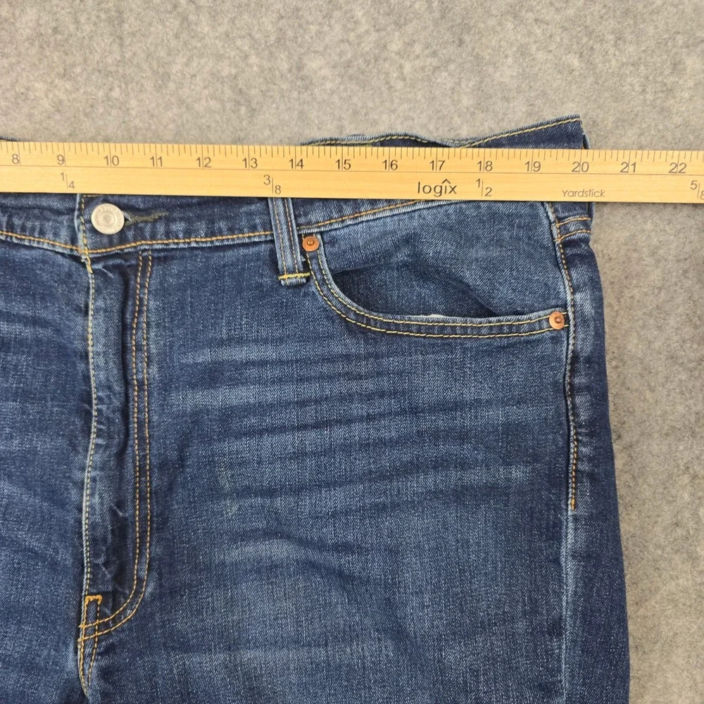 Levi's 541 Athletic Taper Mens 40x32 Blue Denim Stretch Jeans Faded